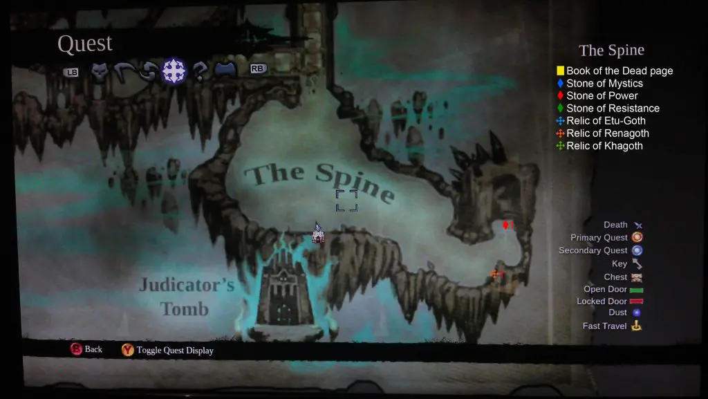 Darksiders II The Spine Collectibles Map