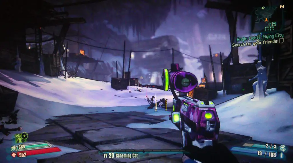 Borderlands 2 Bright Lights, Flying City Walkthrough