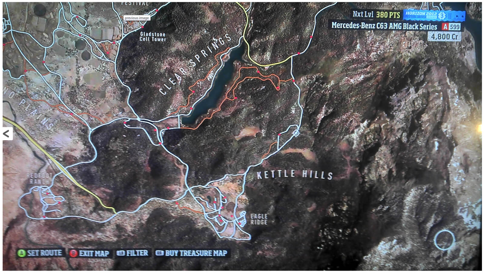 Forza Horizon Signs, Barns, Radars Map