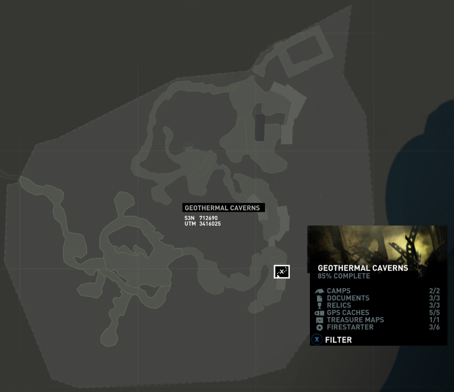 Tomb Raider Geothermal Caverns Treasure Maps - VGFAQ