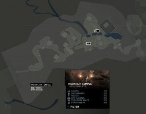 Tomb Raider Mountain Temple GPS Caches Locations