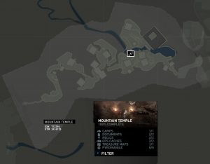 Tomb Raider Mountain Temple Treasure Maps Locations