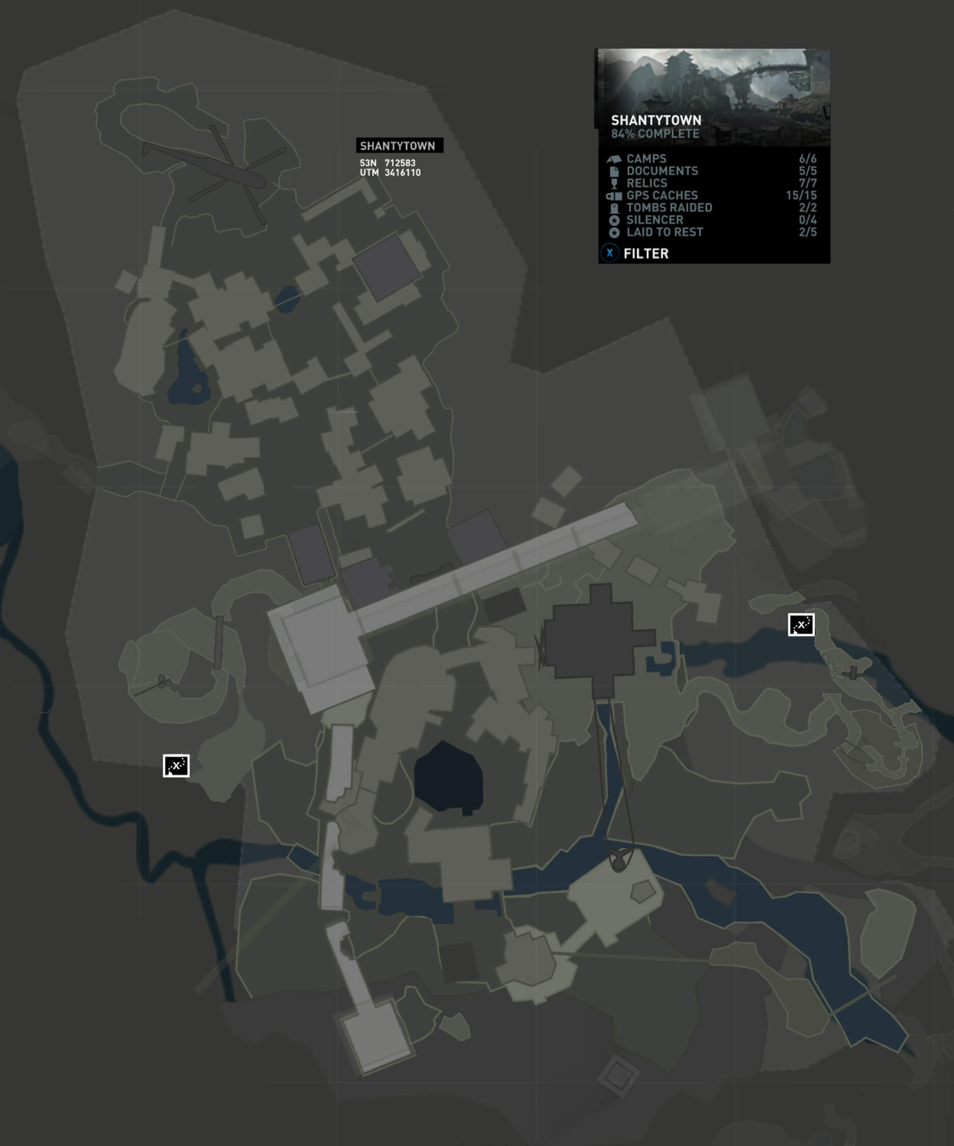 Tomb Raider Treasure Map Tomb Raider Shantytown Treasure Maps - Video Games, Wikis, Cheats, Walkthroughs, Reviews, News & Videos