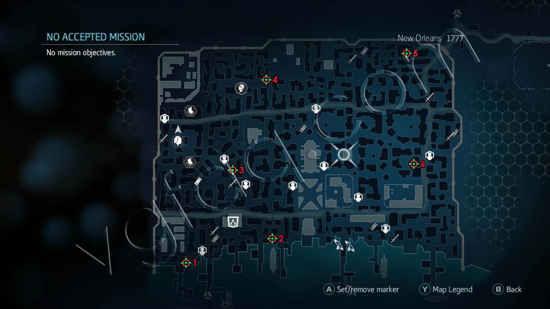 Assassins creed liberation карта