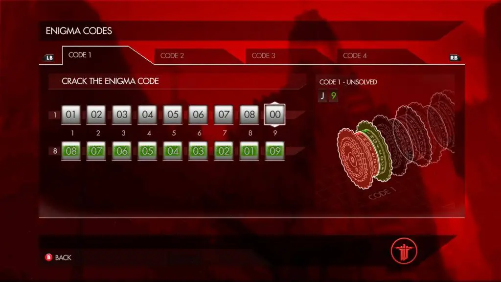 Wolfenstein: The New Order Enigma Code