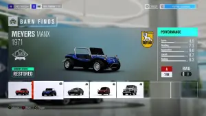 Forza Horizon 3 Meyers Manx Barn Find