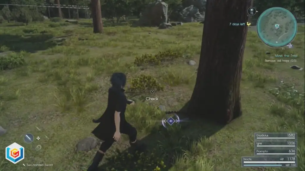 Final Fantasy XV Mind the Trap Side Quest Walkthrough