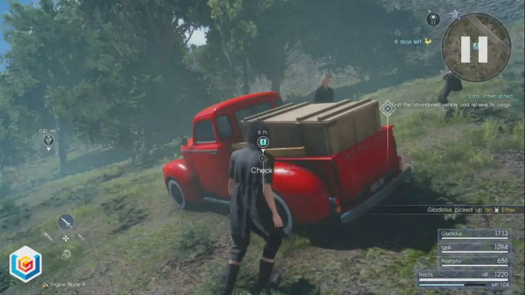 Final Fantasy XV Van, Interrupted Side Quest Walkthrough
