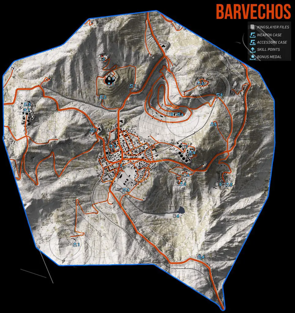 Ghost Recon Wildlands Barvechos Collectables Map