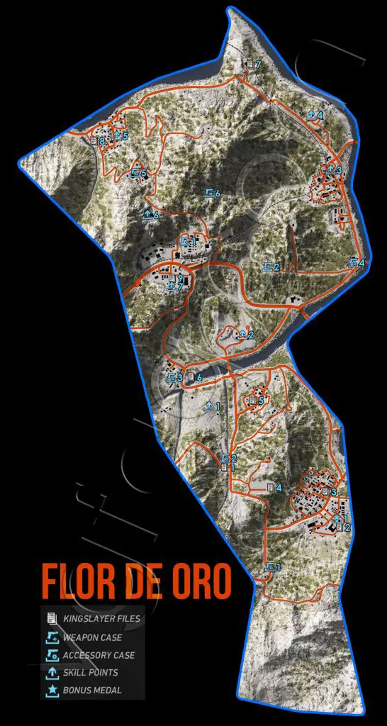 Ghost Recon: Wildlands Flor De Oro Collectables Map