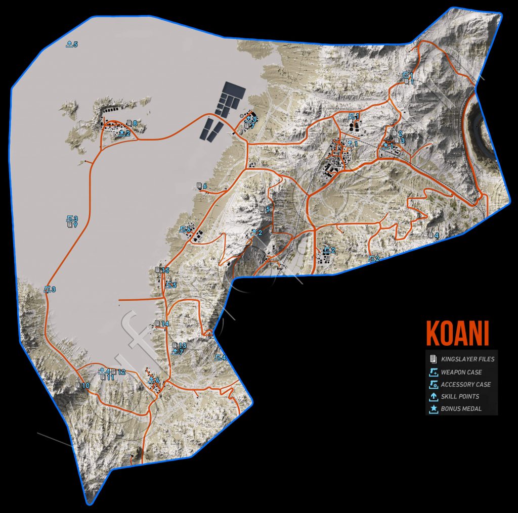 Ghost Recon Wildlands Koani Collectables Map