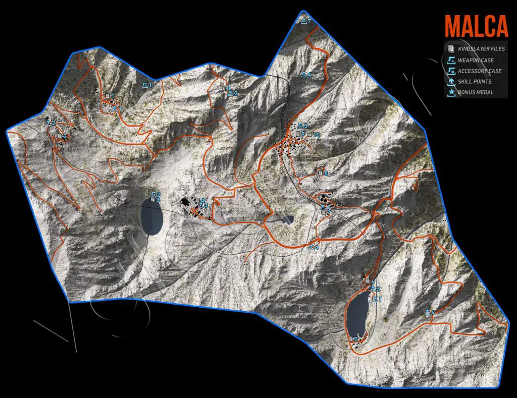 Ghost Recon: Wildlands Ocoro Collectables Map