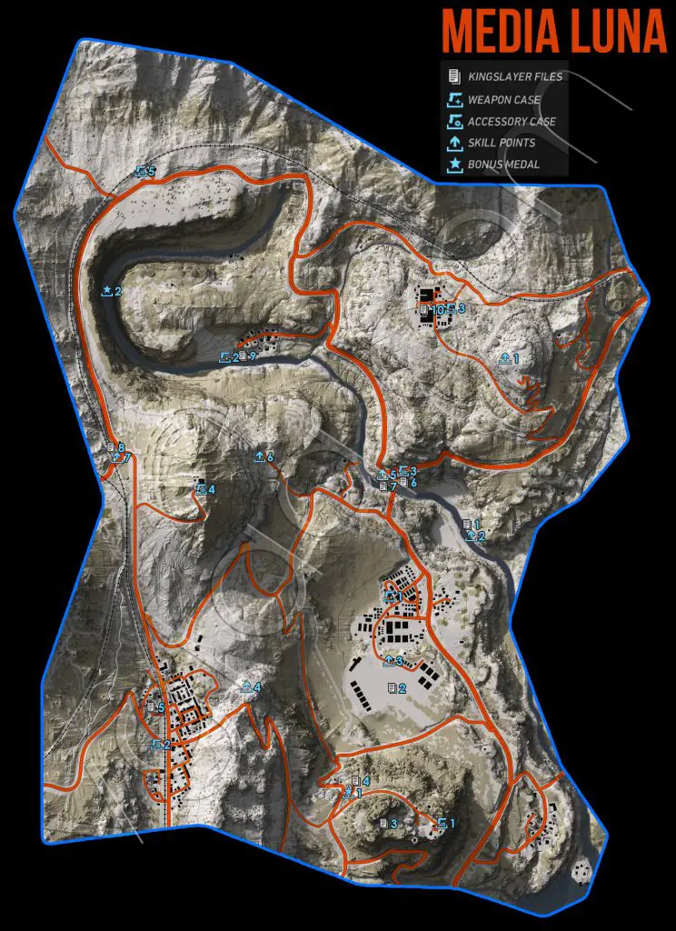 Ghost Recon Wildlands Media Luna Collectables Map