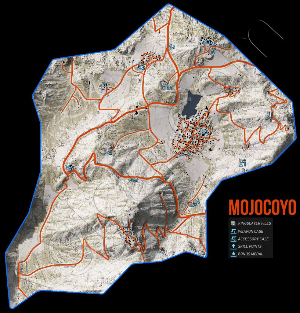 Ghost Recon Wildlands Mojocoyo Collectables Map