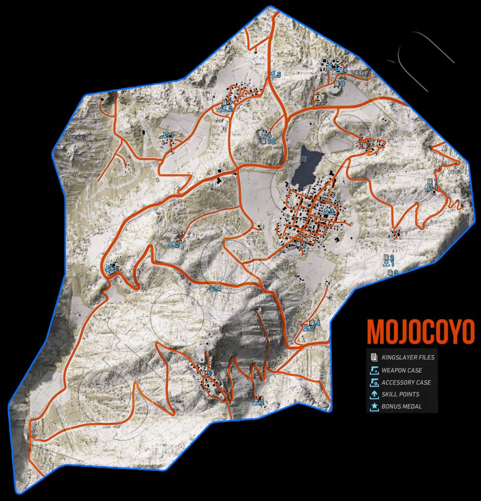 Ghost Recon Wildlands Mojocoyo Collectables Map