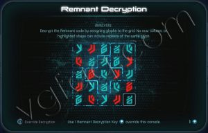 Mass Effect Andromeda Remnant Decryption Puzzle - Voeld North Monolith - Restoring a World