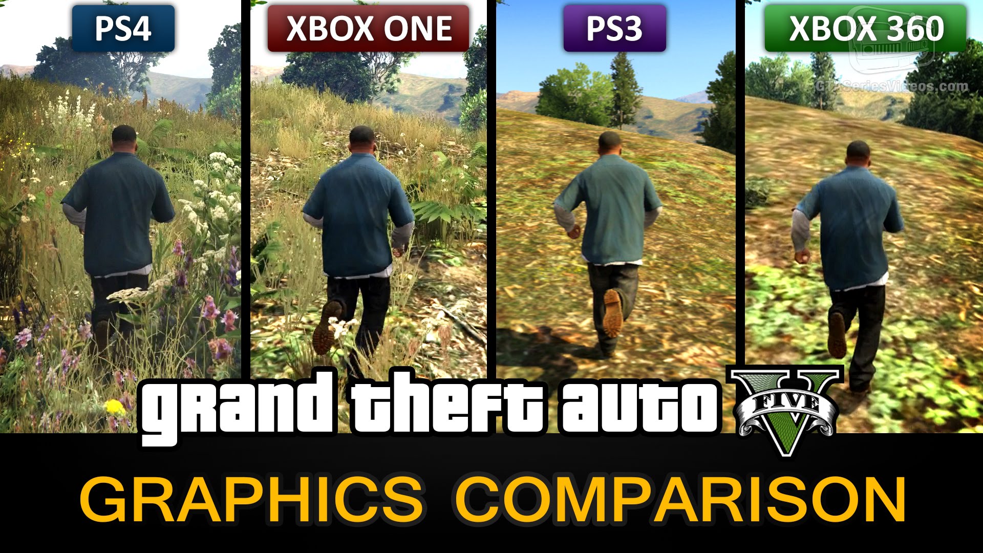 Gta 5 Graphics Comparison Ps4 Xbox One Ps3 Xbox 360 Video Games Wikis Cheats Walkthroughs Reviews News Videos