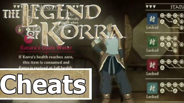 legend of korra game cheats